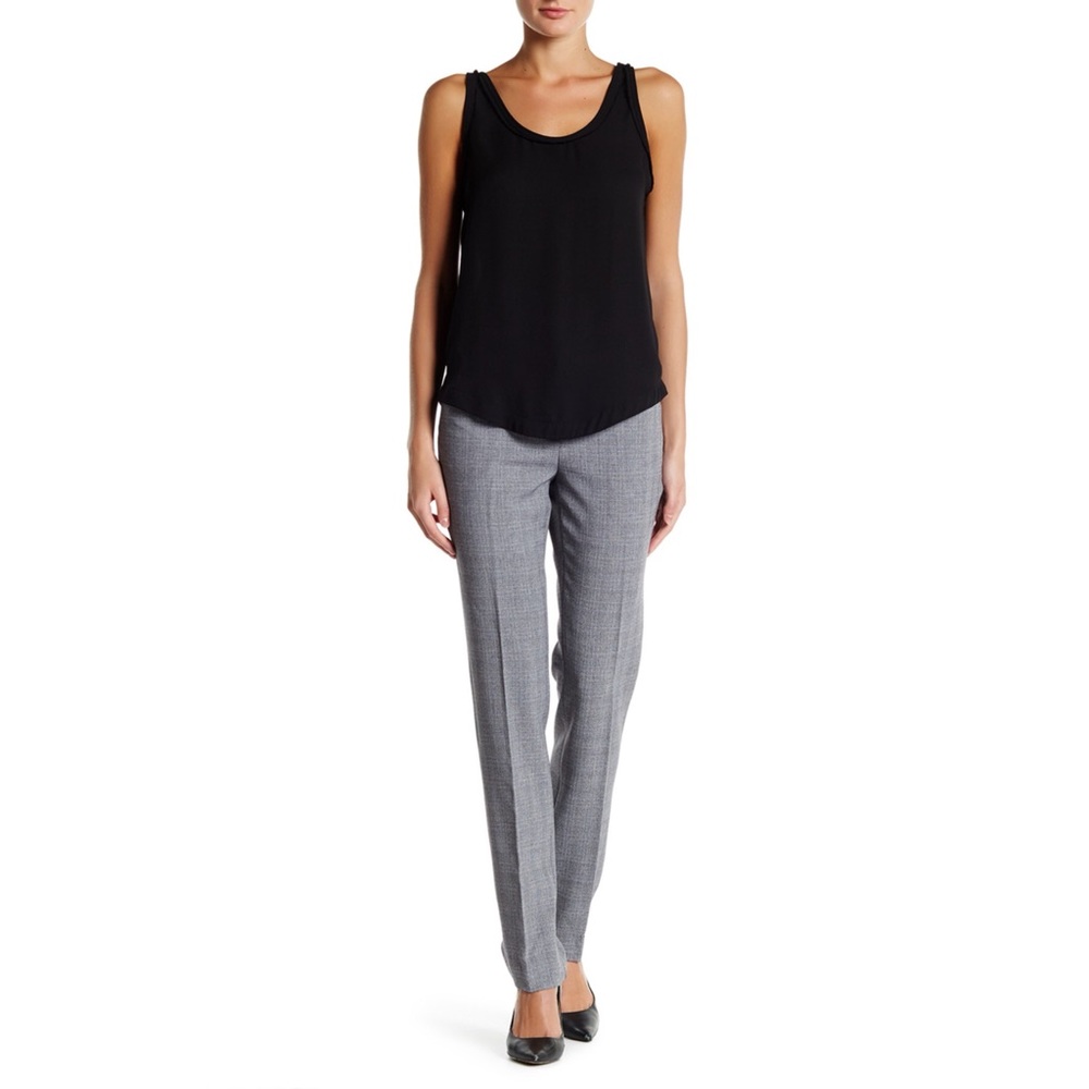 Plaid Narrow Pant In Grey